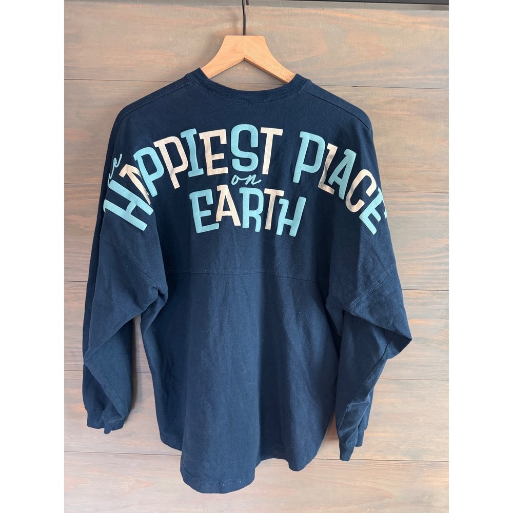 Disney‎ Spirit Jersey Disneyland Happiest Place on Earth Navy Blue Medium M